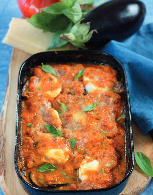 Parmigiana d'aubergines à la mozzarella